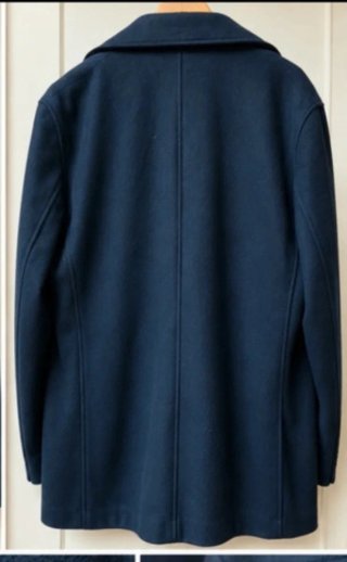 Chaquetón Carolina Herrera Azul Marino Forro Rojo
