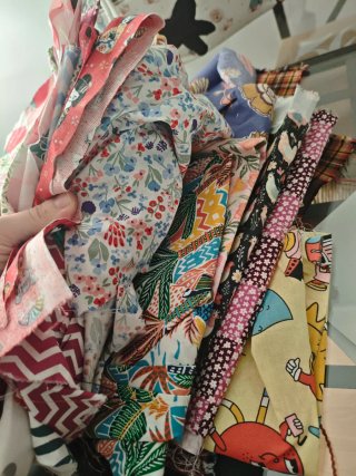 Lote retales tela estampada