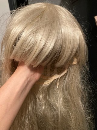 Peluca rubia larga nueva disfraz