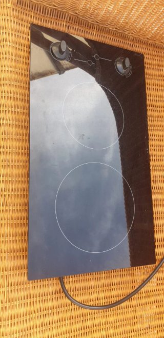 Placa vitrocerámica 2 fuegos 51x31cm
