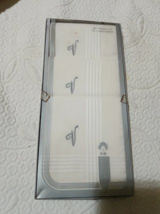 Pañuelos de tela con inicial V