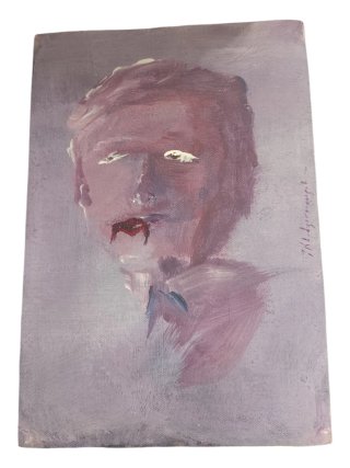 Pintura abstracta de rostro