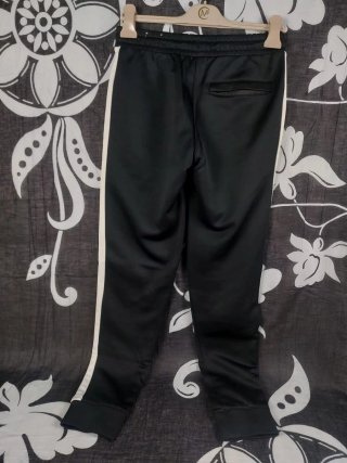 Pantaloni Puma neri e bianchi Vita Elastica