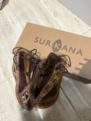 Sandalias Surkana Étnicas Multicolor