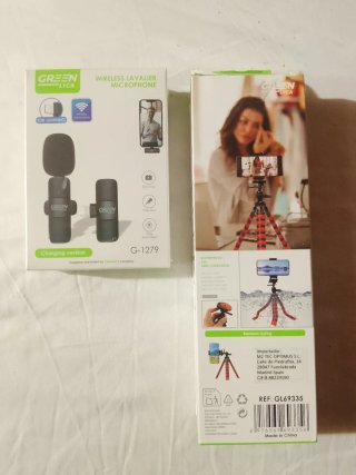 PACK CREADOR DE CONTENIDOS: Trípode + Micrófono Gr