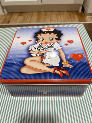 Caja Lata Betty Boop Enfermera Vintage