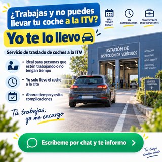 Llevo por ti tu coche a la itv
