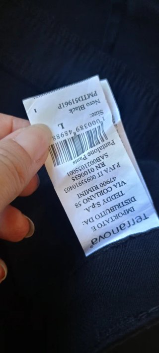 Pantaloni Terranova Uomo Neri Taglia L