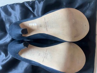 Scarpe Elisabetta Franchi blu con oro