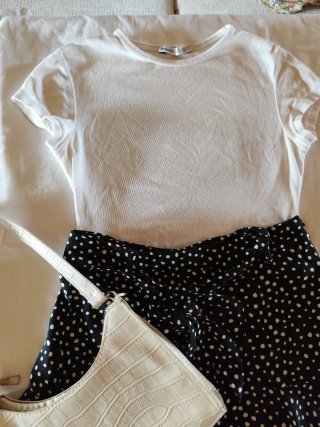 Conjunto lunares blanco y negro