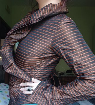 Camicia donna fantasia righe