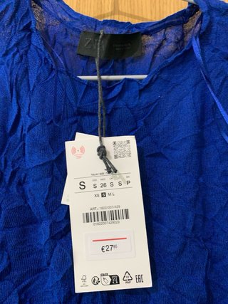 Jersey Zara Mujer Azul Talla S