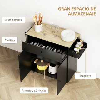 Isla de Cocina con Ruedas
