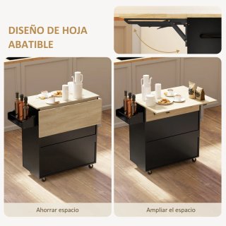 Isla de Cocina con Ruedas