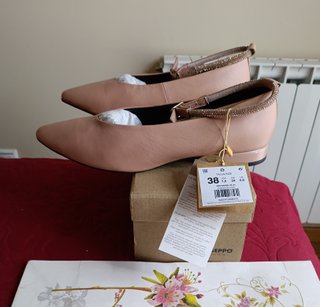 Bailarinas Gioseppo Piel Rosa/Beige 38 de 80€