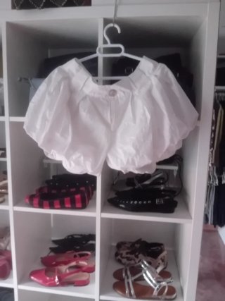 Pantalón globo blanco + obsequio 2 prendas