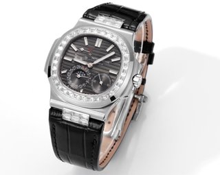 Patek Philippe Nautilus Diamantes Negro