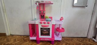 Cocinita Infantil Kids Chef Rosa Completa