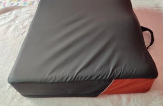 Cojín Antiescaras Gris y Naranja - Perfecto estado