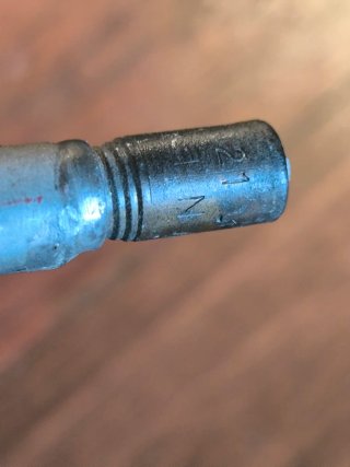 Lámpara de carburo antigua