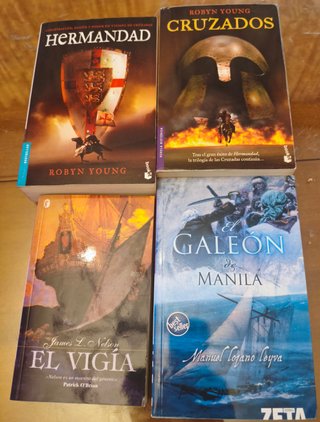 Lote 4 Libros Novela Histórica y Cruzadas