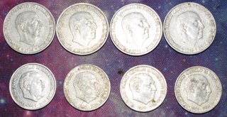 Lote 21 Monedas Peseta Franco Varios Años