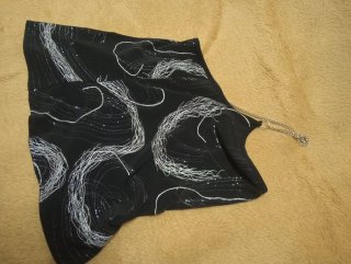 Top fiesta negro con cadena