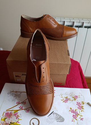 Mocasines Piel Camel Talla 37 Nuevos de 89.99€