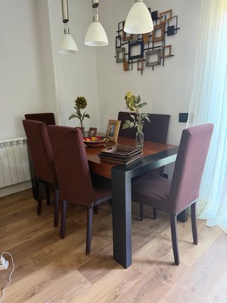 Conjunto Salón Madera Nogal/Wengué