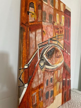 Dipinto Acrilico Originale Canali di Venezia
