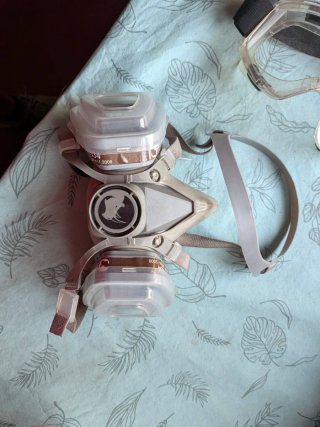 Gafas protectoras y mascarilla