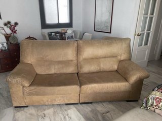 Sofá 4 plazas beige como nuevo