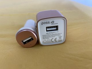 2 Cargadores USB Poss PSCACKITRG