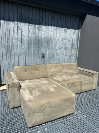 SOFA CHAISELONGUE REVERSIBLE TERCIOPELO
