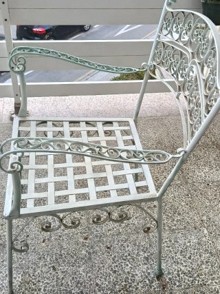 Mesa y Sillas Jardín Estilo Romántico