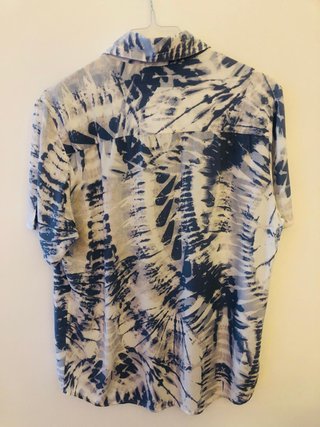 Camisa FRILIVIN Estampada Azul y Blanca