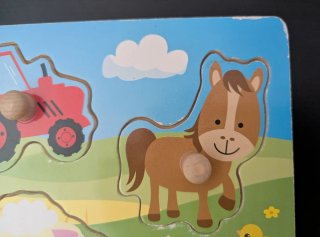 2 Puzzles Encajables Niños