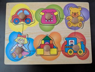 2 Puzzles Encajables Niños