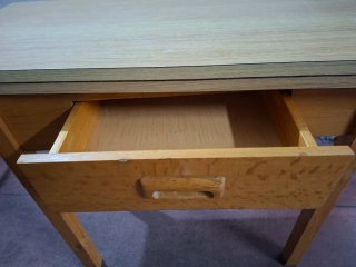 Mesa de cocina extensible madera 90x40-80
