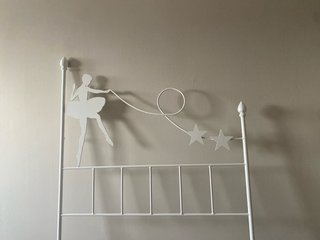 Cabecero forja blanco cama 90