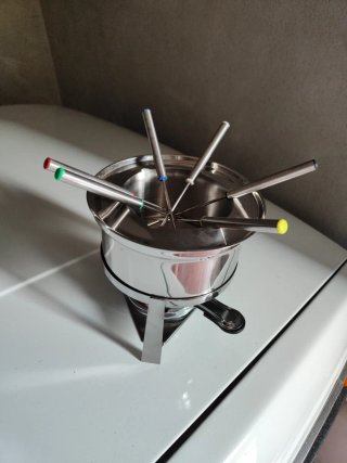 Set de Fondue Metálico Multicolor