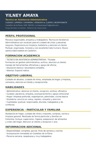 Busco empleo en castellon y sus alrededores