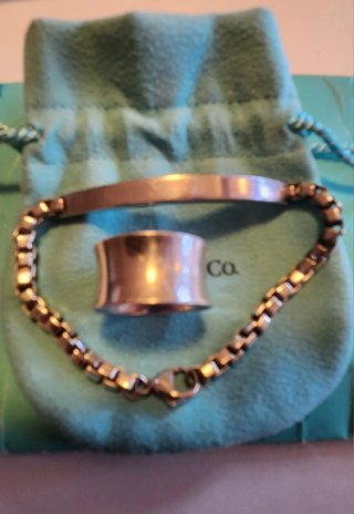 Tiffany & Co. Anillo y Pulsera Plata