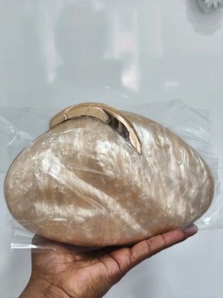 Bolso Clutch Fiesta Perla Dorado