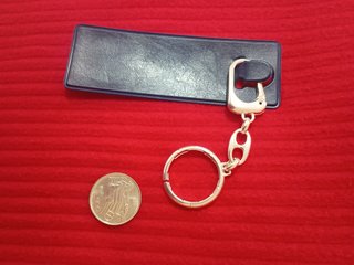(BIGA)PORTACHIAVI CON 500 LIRE ARGENTO