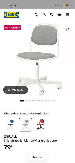 Silla de escritorio infantil IKEA ÖRFJÄLL