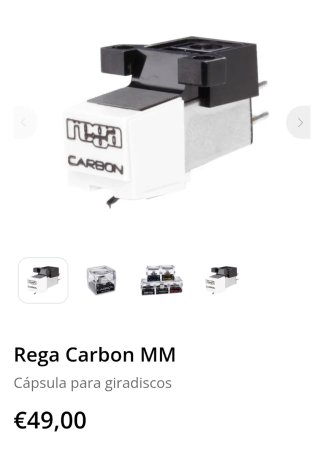 Rega Carbon MM Cápsula Giradiscos