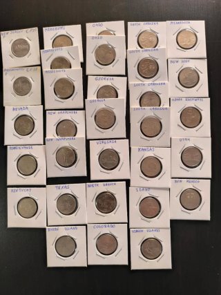 Lote Quarters Americanos Estados NEGOCIABLE