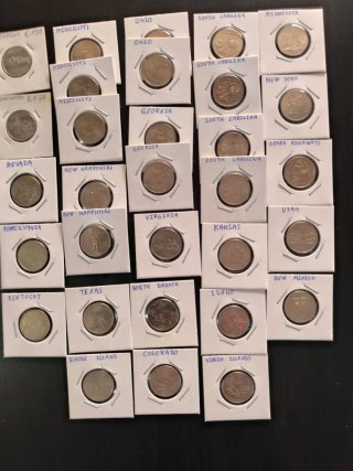 Lote Quarters Americanos Estados NEGOCIABLE