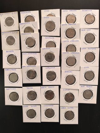 Lote Quarters Americanos Estados NEGOCIABLE